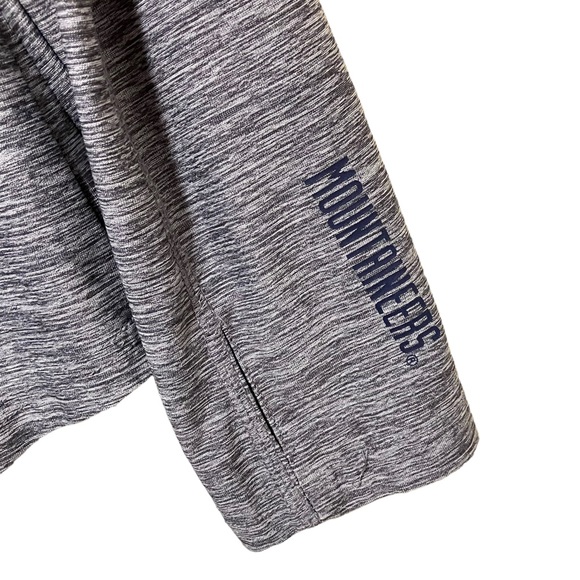 WVU West Virginia University Colosseum Quarter Zip Marled Pull Over - Picture 4 of 7